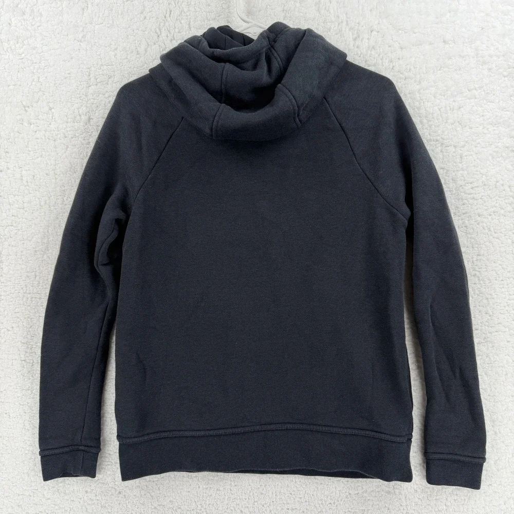 Nike Hoodie Womens XS Gray‎ Pullover Sweatshirt Bubble Dot Swoosh Logo Fleece